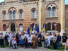 In Piazza Arsenale inaugurata la panchina blu dell’Europa