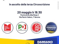 LE PROPOSTE DELLA COALIZIONE PER DAMIANO TOMMASI PER LA TERZA CIRCOSCRIZIONE – Domani ore 18.30 Pasticceria “Alla Rosa 2” di via Marin Faliero 7 al Saval