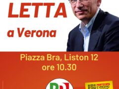 Enrico Letta a Verona Venerdì 16 Settembre alle ore 10.30