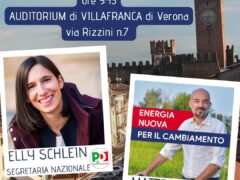 Elly Schlein a Villafranca domenica 7 maggio con Matteo Melotti