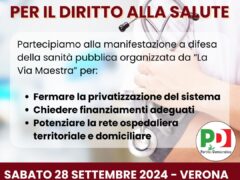 VERONA E IL VENETO IN PIAZZA PER L’EMERGENZA SANITÀ